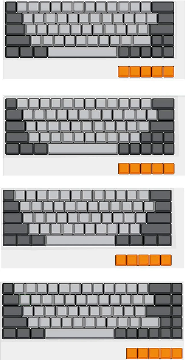 Alt view image 2 of 2 - YMDK DSA Profile Blank 61 64 68 ANSI Keyset Thick PBT Keycap Set for Cherry MX Mechanical Keyboard GH60 XD64 GK64 Tada68 (Only Keycap)