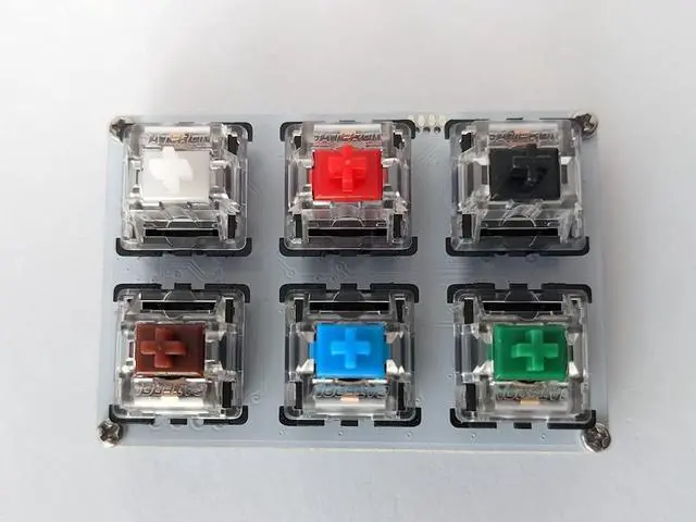 Alt view image 4 of 5 - nullbits Scramble 6-Key Programmable MX Mechanical Keyboard Switch Tester (White)