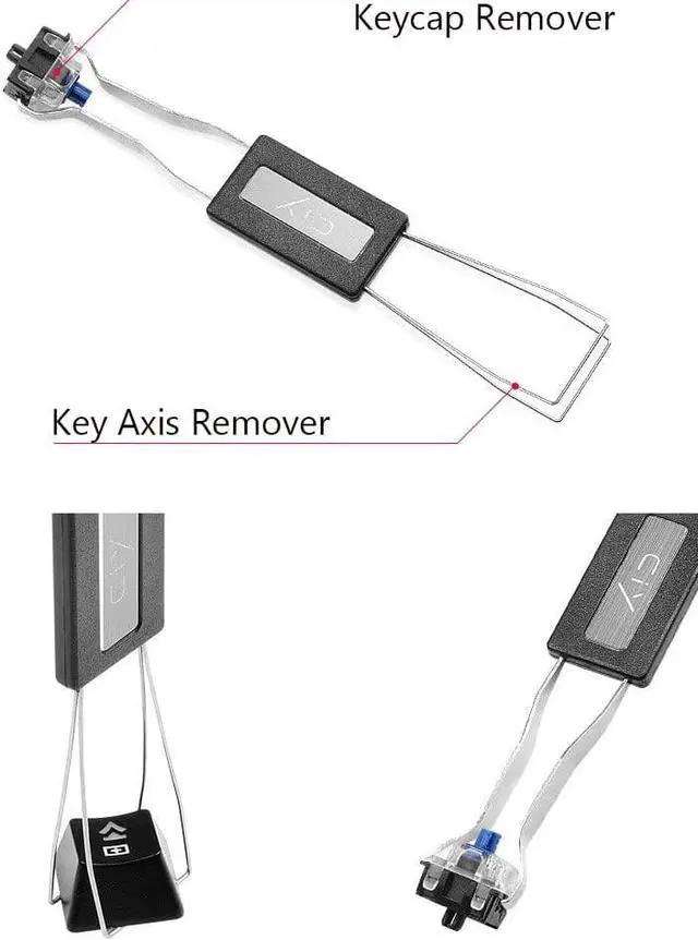 Alt view image 4 of 5 - Wanty 2 Pack Keycap Puller, Stainless Steel Key Keycap Removal Tool/Keycap Remover/Remove Fixing Keyboard Tools for Mechanical Keyboard