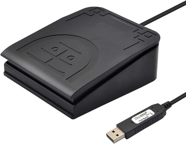 Alt view image 2 of 7 - USB Foot Pedal Mechanical Switch Control One Key Program Computer Keyboard Mouse String Game Macro MIDI Cotroller Action HID (Single Pedal)