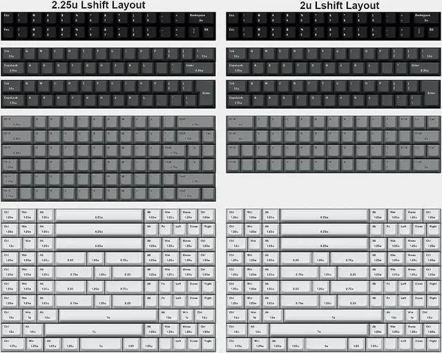 Alt view image 2 of 4 - GH60 64 Minila PCB Fully Programmable Underglow RGB Type C Connector For DIY Mechanical Keyboard Poker Faceu HHKB Support LED (Black QMK Underglow RGB)