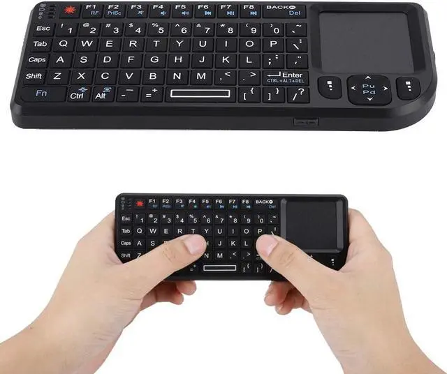 Main image of 2.4GHz Touchpad Keyboard,A8 Mini Rechargeable Ultra-Thin Mini USB Backlit Keyboard with IR Light for HTPC for /4 for 360 and ONE(QWERTY Keypad)