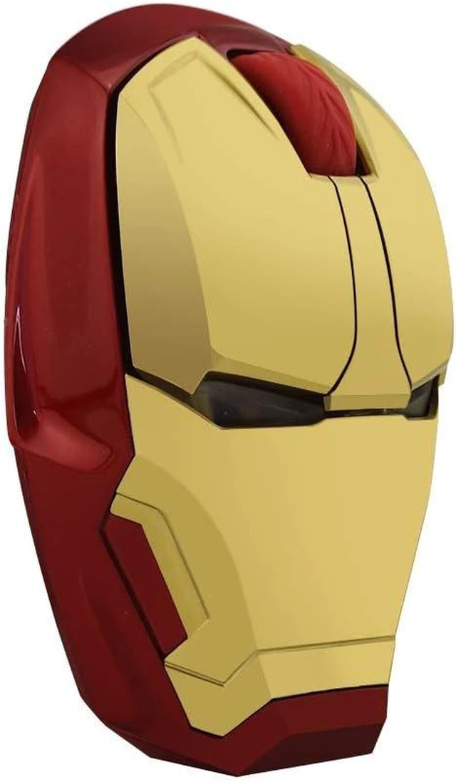 Alt view image 3 of 7 - Wireless Iron Man Mouse 2.4G Optical Computer Mouse for Desktop Laptop PC Mac (Gold)