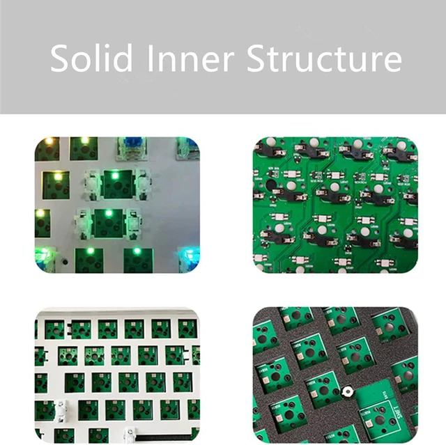 Alt view image 2 of 6 - CXTECH C87 RGB Backlits Hot Swap MX Switches Mechanical Keyboard Kit,3 Connection Modes 2.4G/Bluetooth 5.0/Wired Type-C,DIY PCB Plate Case 87-Key Keyboard Kit (No Switches No Keycaps) (Black)