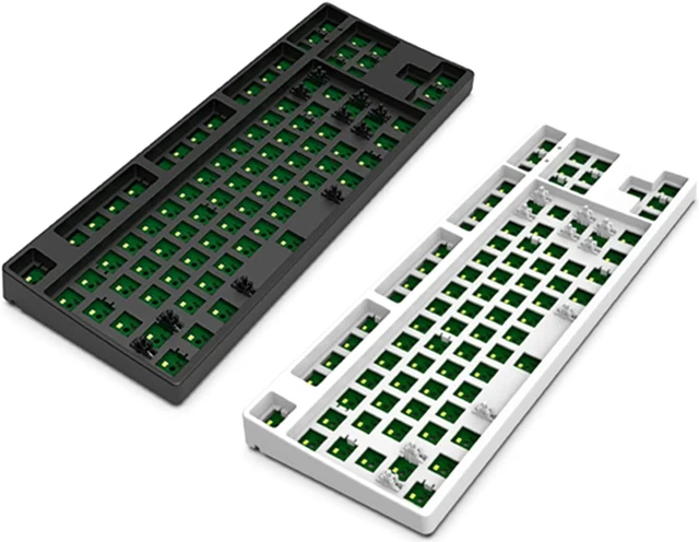 Alt view image 6 of 6 - CXTECH C87 RGB Backlits Hot Swap MX Switches Mechanical Keyboard Kit,3 Connection Modes 2.4G/Bluetooth 5.0/Wired Type-C,DIY PCB Plate Case 87-Key Keyboard Kit (No Switches No Keycaps) (Black)