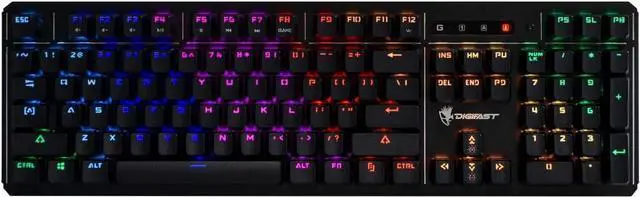 Main image of Digifast LK42 Mechanical RGB Gaming Keyboard with Wrist Rest, Black (DG-LK42)