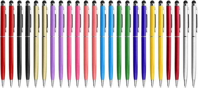 Main image of 24 Pack Stylus Pens for Touch Screens Stylus Pen for ipad iPhone Tablets and Black Ink Ballpoint Pens-2 in 1 Stylists Pens