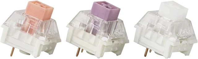 Alt view image 2 of 6 - KAIKAI Mechanical Keyboard Switch Waterproof and dustproof Soft Touch 3pin (Axis Body : 200PCS, Color : Hako Ture)
