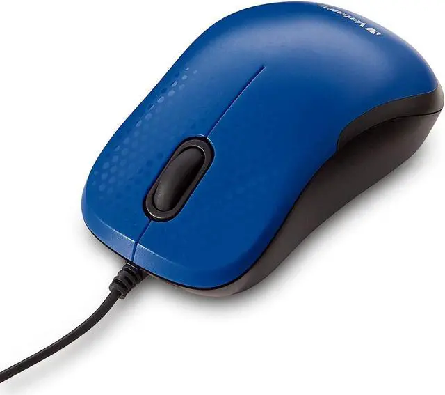 Alt view image 10 of 15 - Verbatim Silent Corded Optical Mouse - Blue