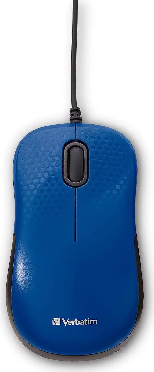 Alt view image 12 of 15 - Verbatim Silent Corded Optical Mouse - Blue
