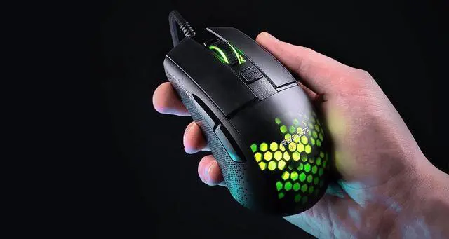 Alt view image 3 of 14 - Roccat Burst Pro - Extreme Lightweight Optical Pro Gaming Mouse (high Precision, Optical Owl-Eye Sensor (100 to 16,000 dpi), RGB AIMO LED Lighting, only 68g, Designed in Germany), Black ROC-11-745