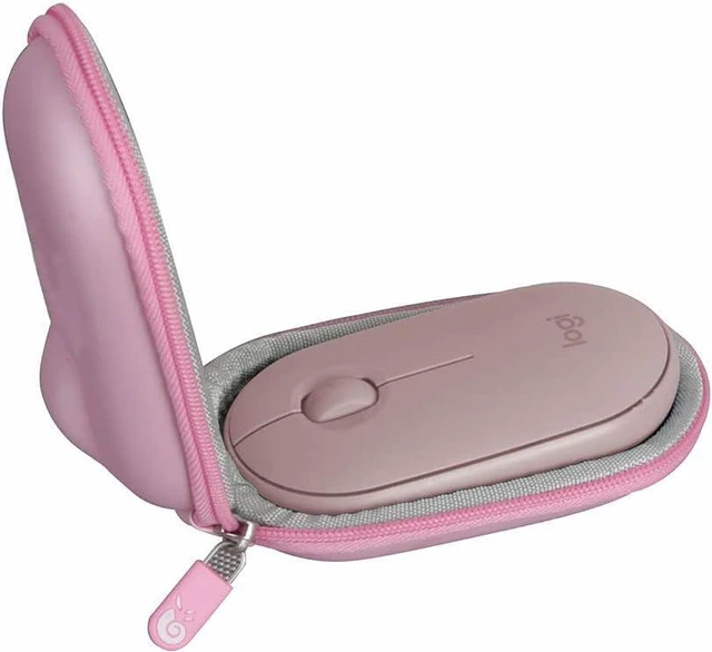 Main image of Hermitshell Travel Case for Logitech Pebble Mouse 2 M350s Slim Bluetooth Wireless Mouse (Light Pink)