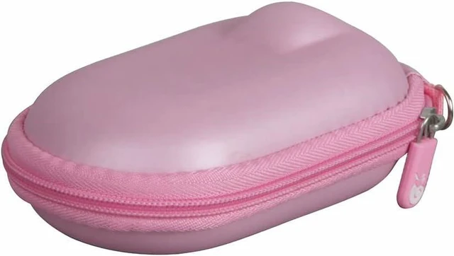 Alt view image 4 of 6 - Hermitshell Travel Case for Logitech Pebble Mouse 2 M350s Slim Bluetooth Wireless Mouse (Light Pink)