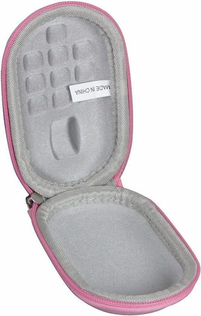 Alt view image 3 of 6 - Hermitshell Travel Case for Logitech Pebble Mouse 2 M350s Slim Bluetooth Wireless Mouse (Light Pink)