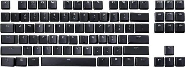 Main image of HUYUN A Full Set 87 keycaps Replacement for Logit G813/G815/G913/G915 TKL RGB Mechanical Gaming Keyboard (Black 87 Keys)