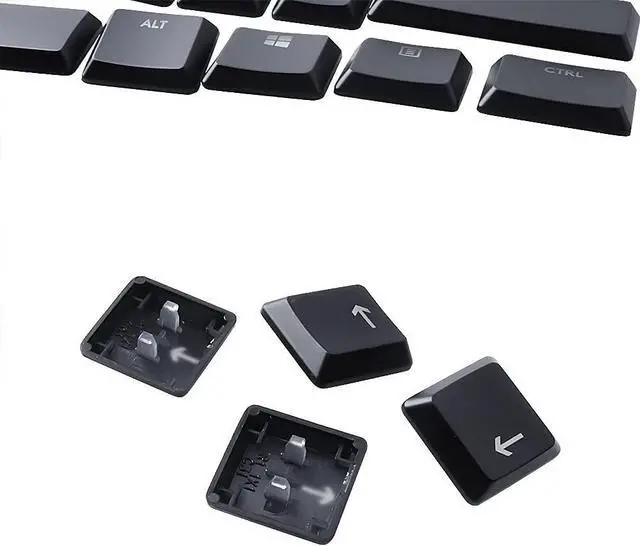Alt view image 5 of 6 - HUYUN A Full Set 87 keycaps Replacement for Logit G813/G815/G913/G915 TKL RGB Mechanical Gaming Keyboard (Black 87 Keys)