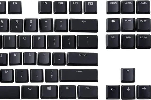 Alt view image 3 of 6 - HUYUN A Full Set 87 keycaps Replacement for Logit G813/G815/G913/G915 TKL RGB Mechanical Gaming Keyboard (Black 87 Keys)