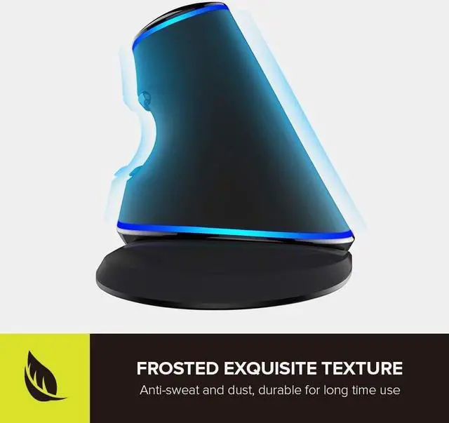 Alt view image 6 of 7 - DELUX Wired Ergonomic Mouse with 7200DPI, Vertical Mouse Large with 6 Programmble Buttons, Blue LED Light, On-Board Software and Removable Palm Rest for PC Computer Laptop(M618PU-Black)