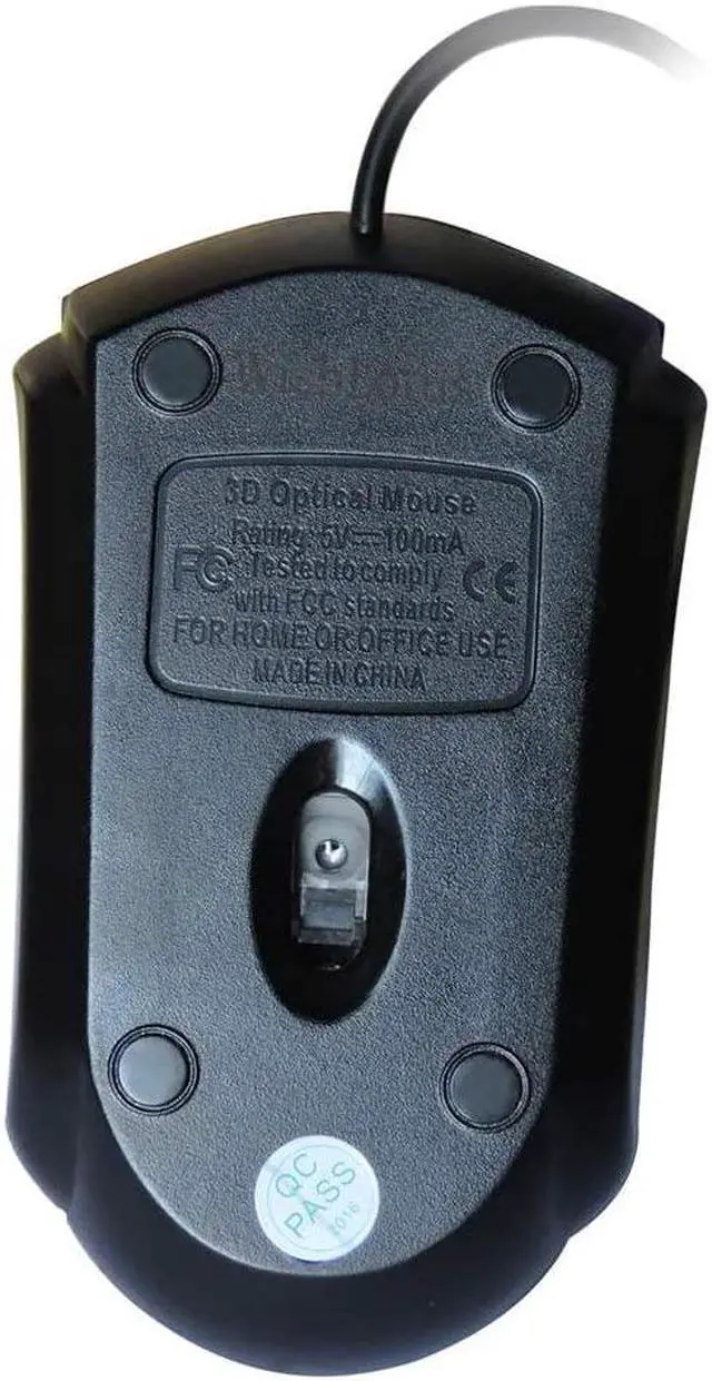 Alt view image 6 of 7 - WishLotus Left Handed Mouse Logo Laser Engraving and Matte Process 800 DPI Resolution 3D Button Plug and Play Mini USB Wired Mouse Suitable for Laptop