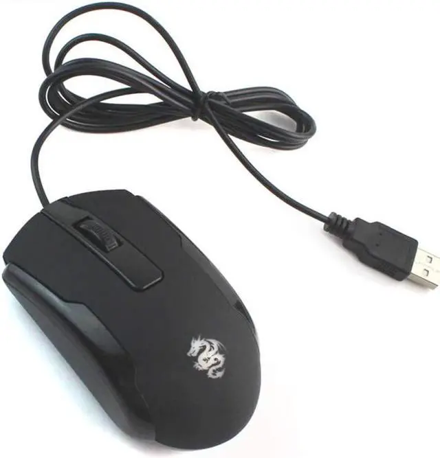 Alt view image 2 of 7 - WishLotus Left Handed Mouse Logo Laser Engraving and Matte Process 800 DPI Resolution 3D Button Plug and Play Mini USB Wired Mouse Suitable for Laptop