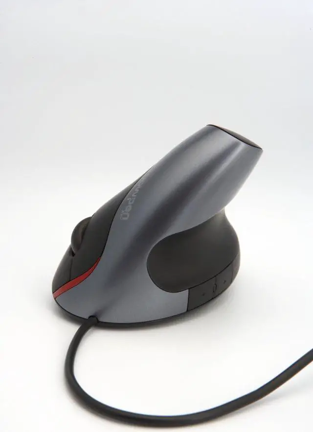 Alt view image 4 of 5 - Wow Pen Joy WP-012-BK-E Vertical Ergonomic Optical Mouse, Right Hand (Black)