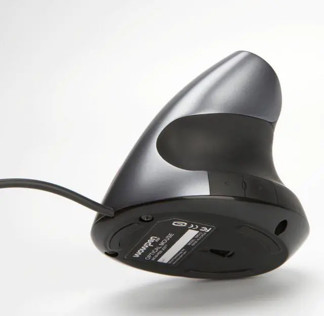 Alt view image 3 of 5 - Wow Pen Joy WP-012-BK-E Vertical Ergonomic Optical Mouse, Right Hand (Black)