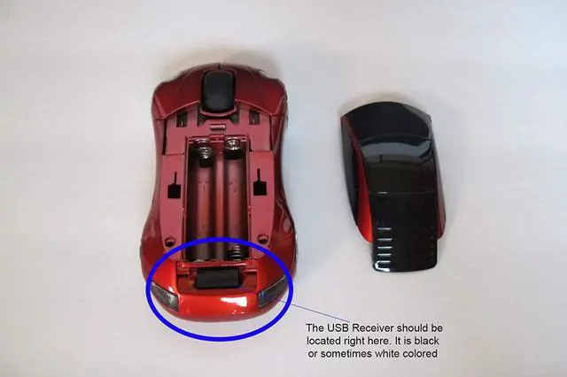 Alt view image 3 of 3 - MOJO Porsche Car Optical Wireless Silent Mouse (Red)