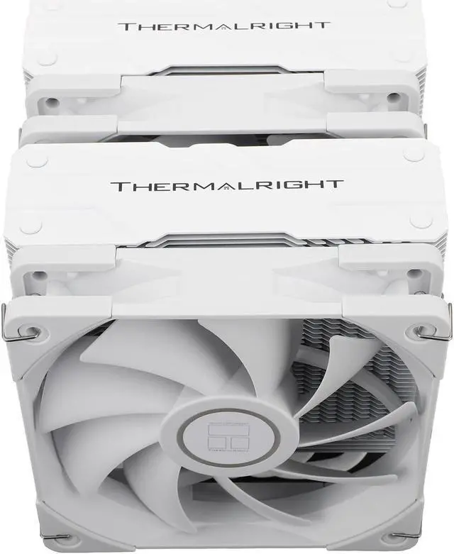 Alt view image 3 of 6 - Peerless Assassin 120 CPU Air Cooler 6 Heat Pipes Dual 120mm TL-C12W PWM Fan Aluminium Heatsink Cover AGHP Technology for AMD AM4/Intel LGA 1150/1151/1200/2066/2011 (PA120?White)
