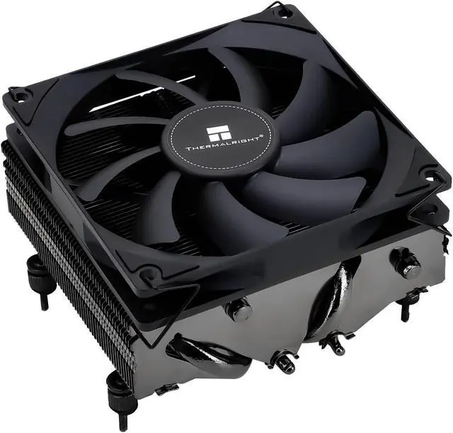 Main image of Thermalright AXP90-X53 Black Low Profile CPU Air Cooler, 53mm Height, Black Nickel Plated, TL-9015B 92mm PWM Fan, for AMD AM4/Intel 115X/1200