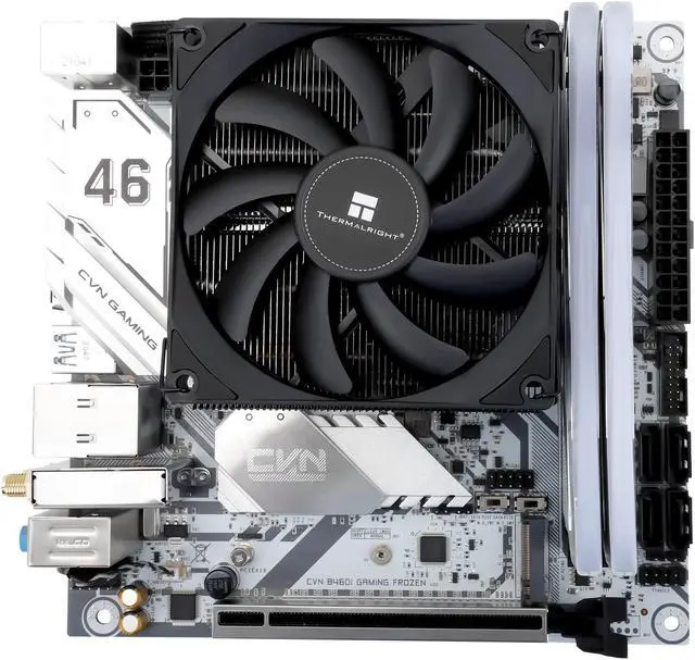 Alt view image 2 of 12 - Thermalright AXP90-X53 Black Low Profile CPU Air Cooler, 53mm Height, Black Nickel Plated, TL-9015B 92mm PWM Fan, for AMD AM4/Intel 115X/1200