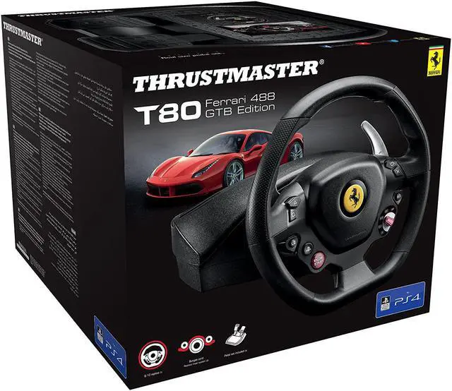 Alt view image 4 of 5 - Thrustmaster T80 Ferrari 488 GTB (PS5,PS4,PC)