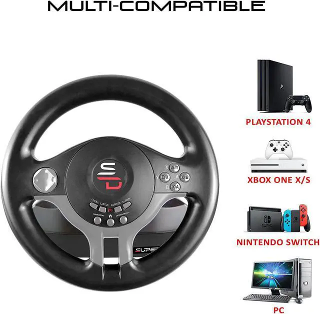 Alt view image 4 of 5 - SUBSONIC Superdrive - SV250 Racing steering wheel with pedals and gearshift paddles for nintendo Switch 2 - Switch - Ps4 - xbox Seie X/S, Xbox One - PC