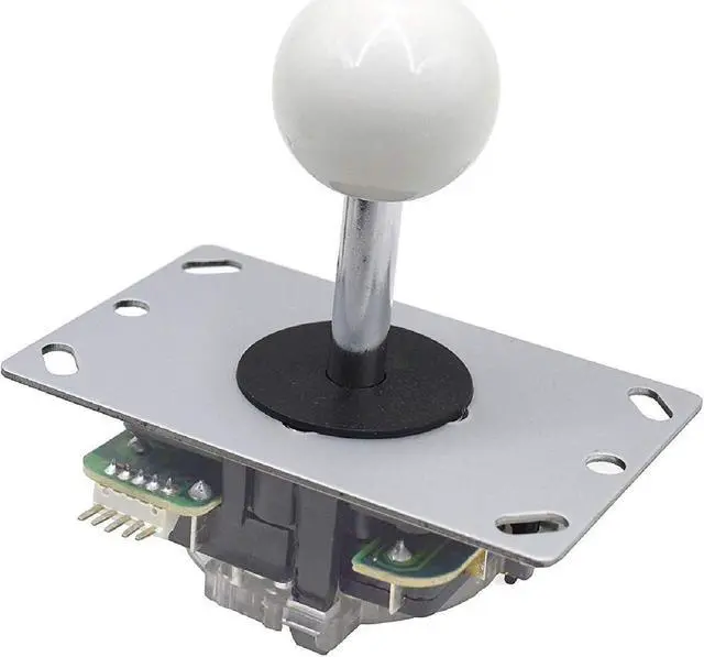 Alt view image 2 of 7 - Sanwa JLF-TP-8YT Original Joystick - for Arcade Game 4 & 8 Way Adjustable, Compatible with Catz Mad SF4 Tournament Joystick (White Ball Top)
