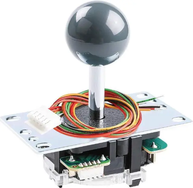 Alt view image 2 of 7 - Sanwa JLF-TP-8YT Joystick + Sanwa 8 pcs OBSF-30 Push Button Bundle Kit Color : Gray - for Arcade Game 4 & 8 Way Adjustable, Compatible with Catz Mad SF4 Tournament Joystick S@NWA