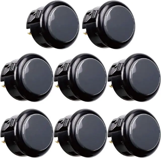 Alt view image 3 of 7 - Sanwa JLF-TP-8YT Joystick + Sanwa 8 pcs OBSF-30 Push Button Bundle Kit Color : Gray - for Arcade Game 4 & 8 Way Adjustable, Compatible with Catz Mad SF4 Tournament Joystick S@NWA