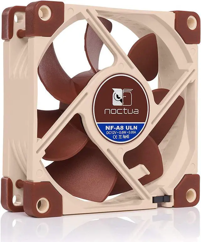 Alt view image 2 of 7 - Noctua NF-A8 ULN, Ultra Quiet Silent Fan, 3-Pin (80mm, Brown)