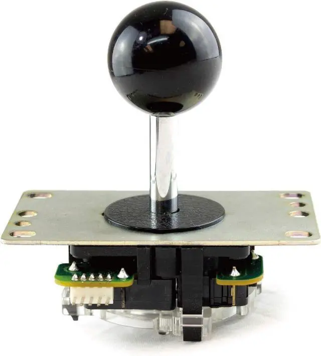 Alt view image 2 of 6 - SANWA JLF-TP-8YT Original Joystick - for Arcade Game 4 & 8 Way Adjustable, Compatible with Catz Mad SF4 Tournament Joystick (Black Ball Top)