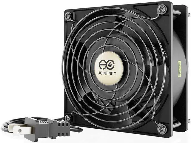 Main image of AC Infinity AXIAL LS1238, Quiet Muffin Fan, 120V AC 120mm x 38mm Low Speed, UL-Certified for DIY Cooling Ventilation Exhaust Projects
