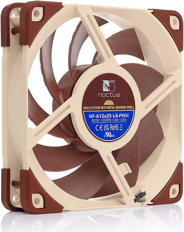 Alt view image 4 of 7 - NF-A12x25 LS-PWM Ultra Quiet Silent Fan 4-Pin (120mm Brown)