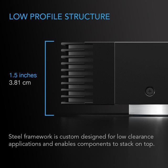 Alt view image 5 of 7 - AC Infinity AIRCOM S7, Quiet Cooling Fan System 12" Top-Exhaust for Receivers, Amps, DVR, AV Cabinet Components