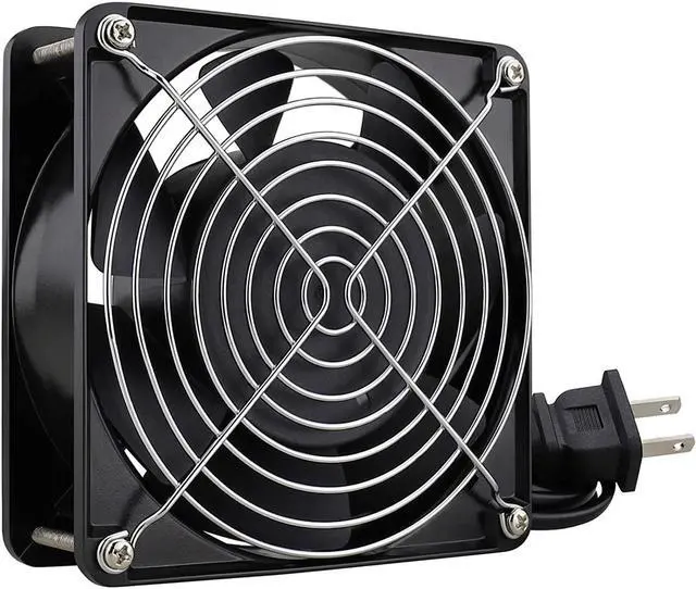 Main image of GDSTIME AXIAL Fan 12038, 110V 120V AC 120mm Fan, Ventilation Exhaust Projects Cooling Fan