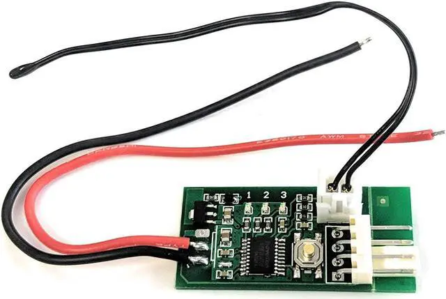 Alt view image 2 of 2 - Coolerguys Dual 120x120x25mm PWM Fans with PWM Thermostat Controller Kit