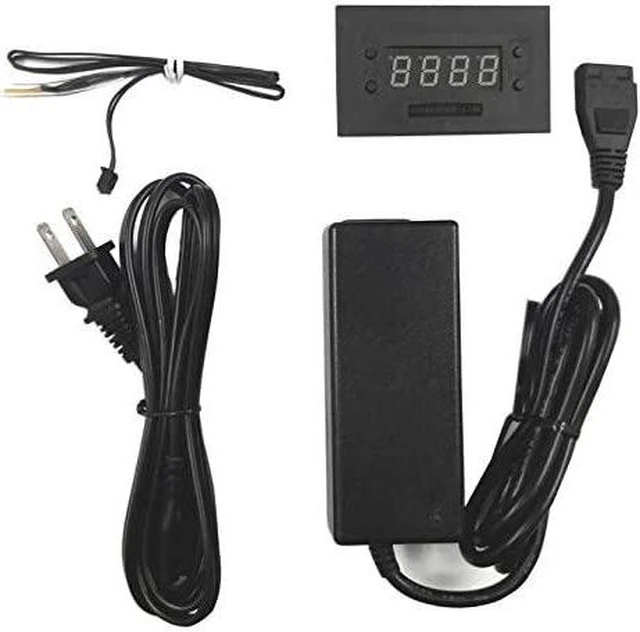 Alt view image 2 of 2 - Coolerguys Programmable Thermostat Cooling Kits for Cabinets, AV, and Components (Metal, Dual 80mm)