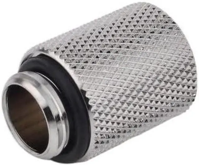 Alt view image 8 of 11 - Bitspower G1/4" Male to Female Extender Fitting, 20mm, Silver Shining