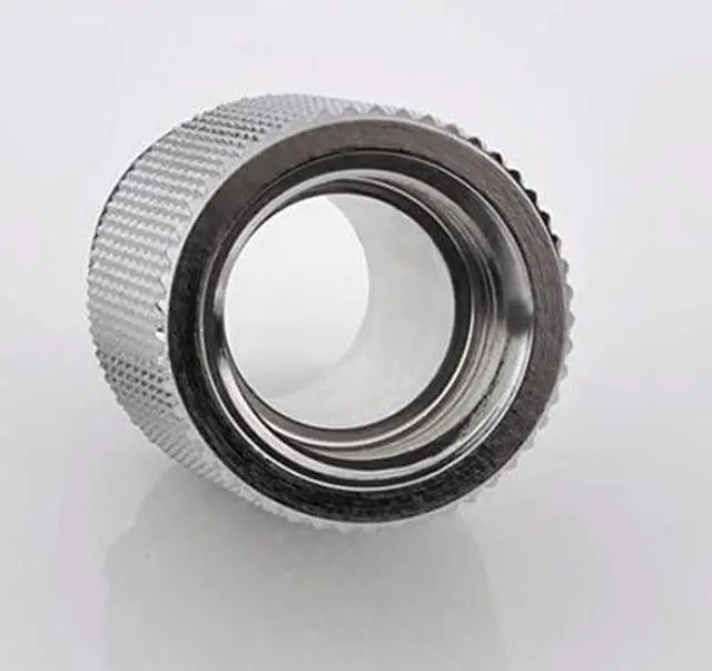 Alt view image 10 of 11 - Bitspower G1/4" Male to Female Extender Fitting, 20mm, Silver Shining
