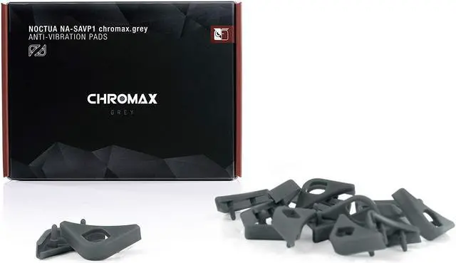 Alt view image 2 of 5 - Noctua NA-SAVP1 chromax.Grey, Anti-Vibration Pads for 120/140mm Fans (16-Pack, Grey)