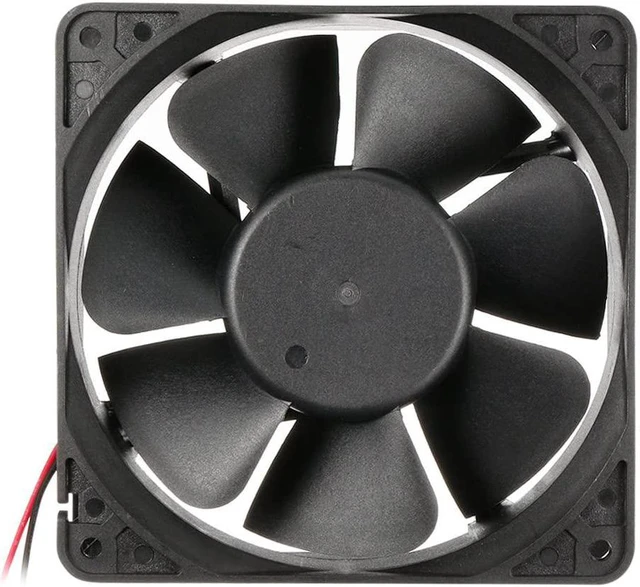 Alt view image 3 of 5 - uxcell® 120mm x 38mm 24V DC 12cm Industrial Cooling Fan 115 CFM High Airflow Long Life Sleeve Bearing