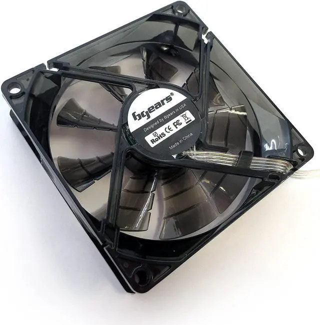 Alt view image 4 of 5 - Bgears 80 mm 2 Ball Bearing High Speed High Performance Fan, Translucent Black (b-PWM 80 Black 2Ball)