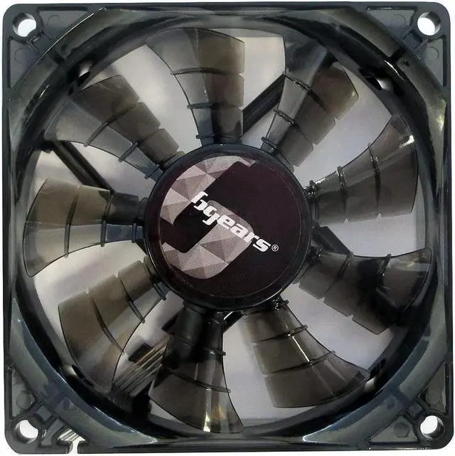 Main image of Bgears 80 mm 2 Ball Bearing High Speed High Performance Fan, Translucent Black (b-PWM 80 Black 2Ball)
