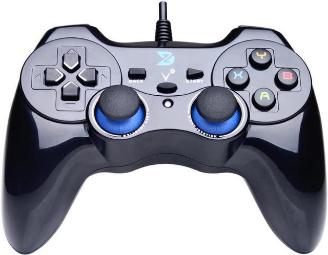 USB Wireless Gaming Controller Gamepad for PC/Laptop Computer(Windows  XP/7/8/10) & PS3 & Android & Steam - [Black] (black)